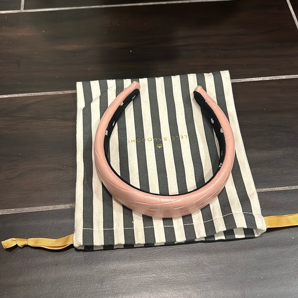Lele Sadoughi light pink headband - worn once